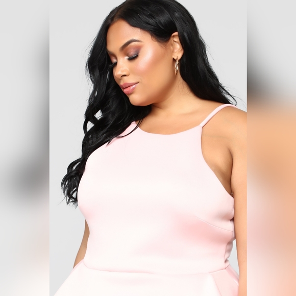 Fashion Nova Blush Pink Ruffle Dress - Picture 5 of 8